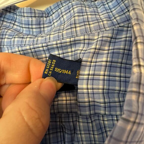 Ralph Lauren Men’s Plaid Button Down Short Sleeve Shirt
Size XL Pony Logo Office - Picture 6 of 10